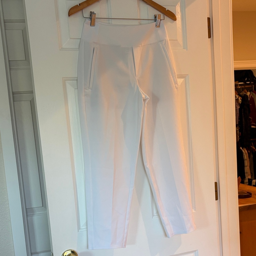 Athleta White Ankle Pants